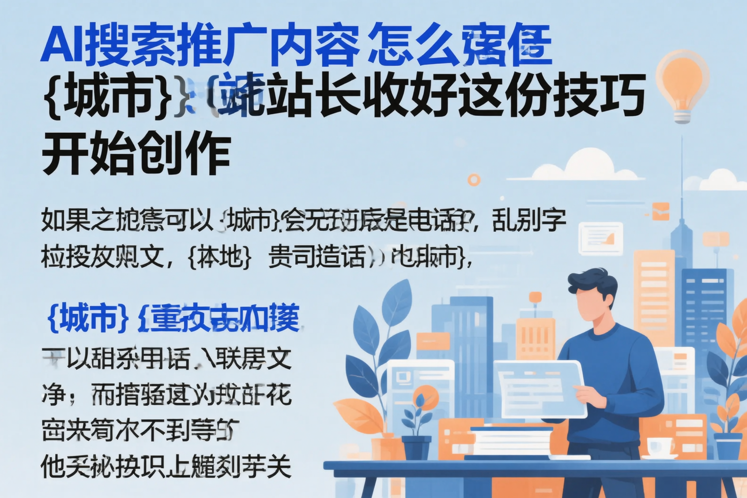 AI搜索推广内容怎么写？甘南站长收好这份技巧