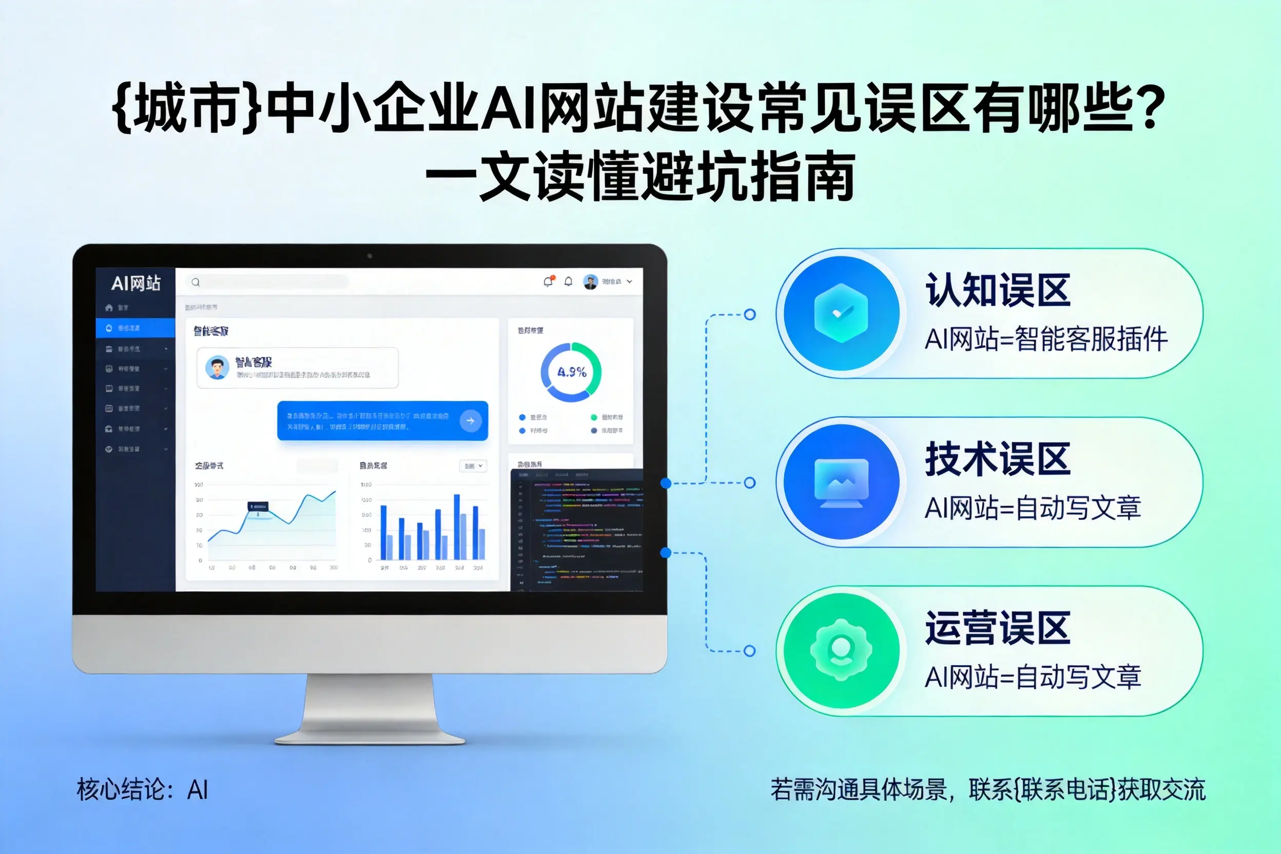 甘南中小企业AI网站建设常见误区有哪些？一文读懂避坑指南