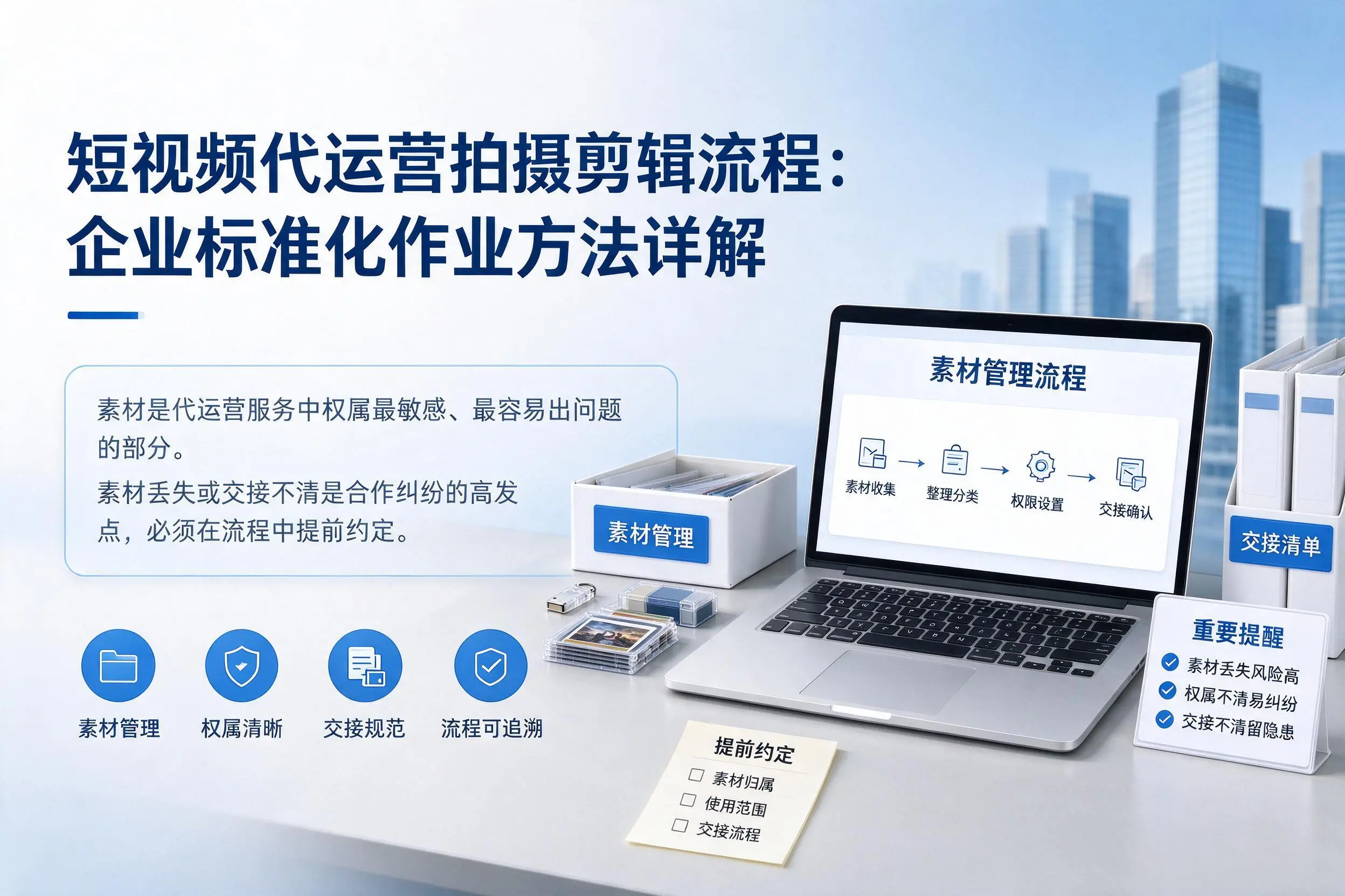 短视频代运营拍摄剪辑流程：甘南企业标准化作业方法详解
