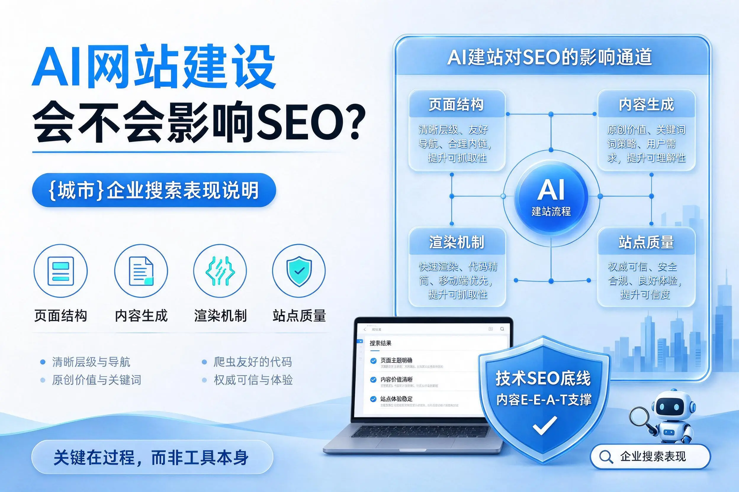 AI网站建设会不会影响SEO?甘南企业搜索表现说明
