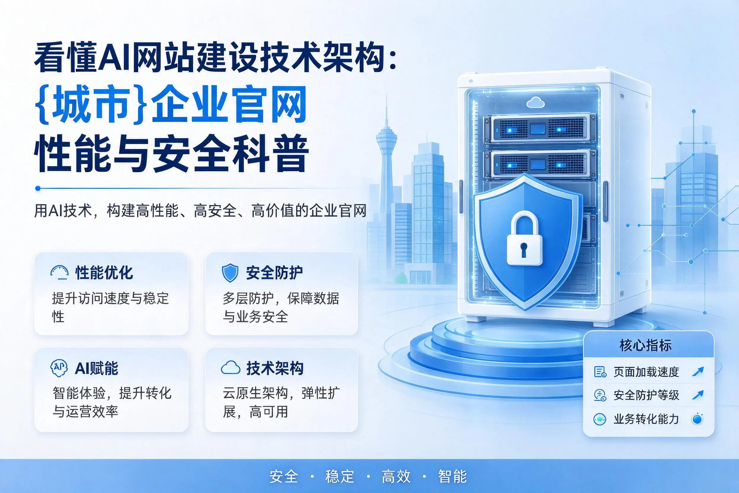 看懂AI网站建设技术架构：甘南企业官网性能与安全科普