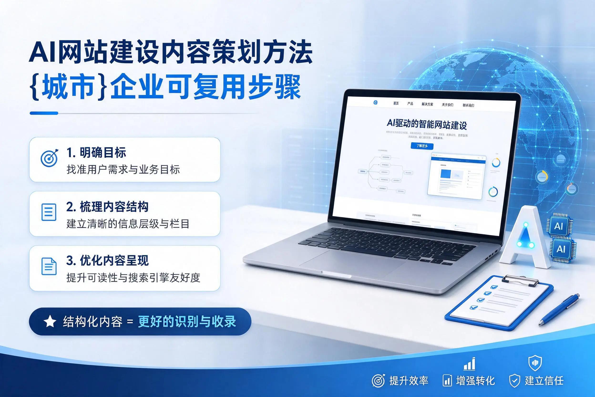 AI网站建设内容策划方法,甘南企业可复用步骤